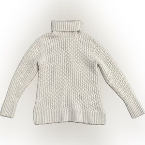 J. Crew Wool Blend Cable Knit Turtleneck Sweater -  Size S/M